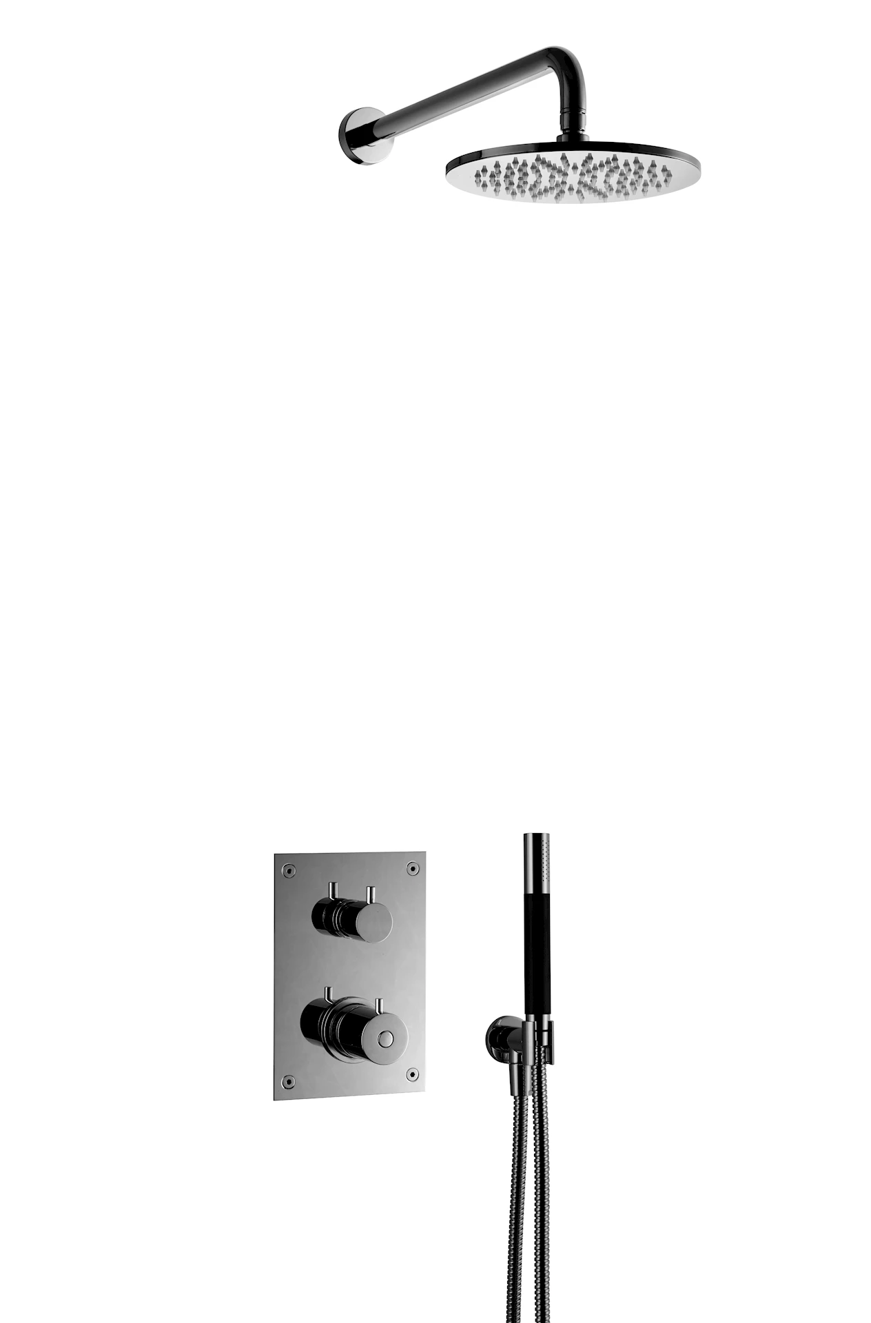 ART9421815 - Box7268 Ed2  takdusj for innbygging, Black Chrome - 