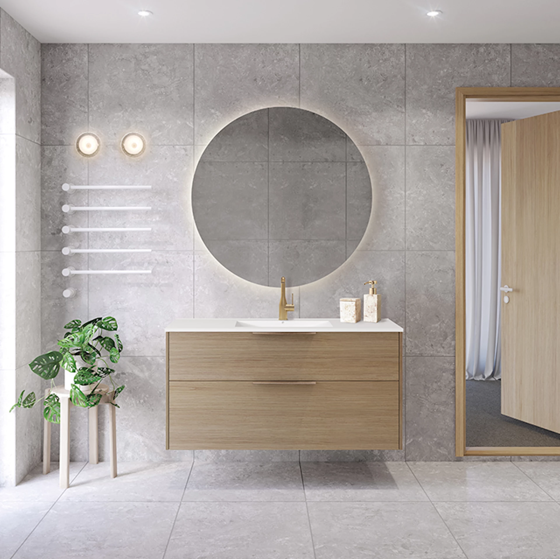 VB20251240 - Innovent 120 lys eik moon speil - 